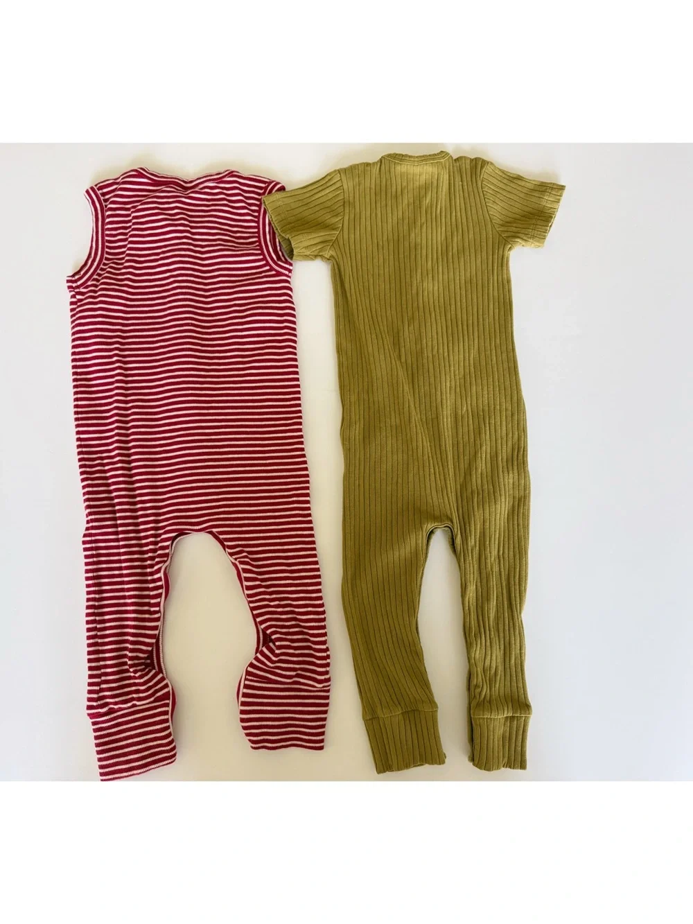 Kate Quinn Organics baby boy Summer ribbed jumpsuit bundle 18-24 months